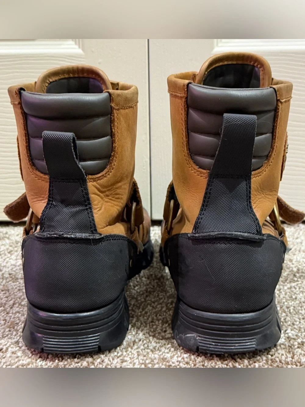 Polo Ralph Lauren Conquest Hi III Mens 9D Leather Boots